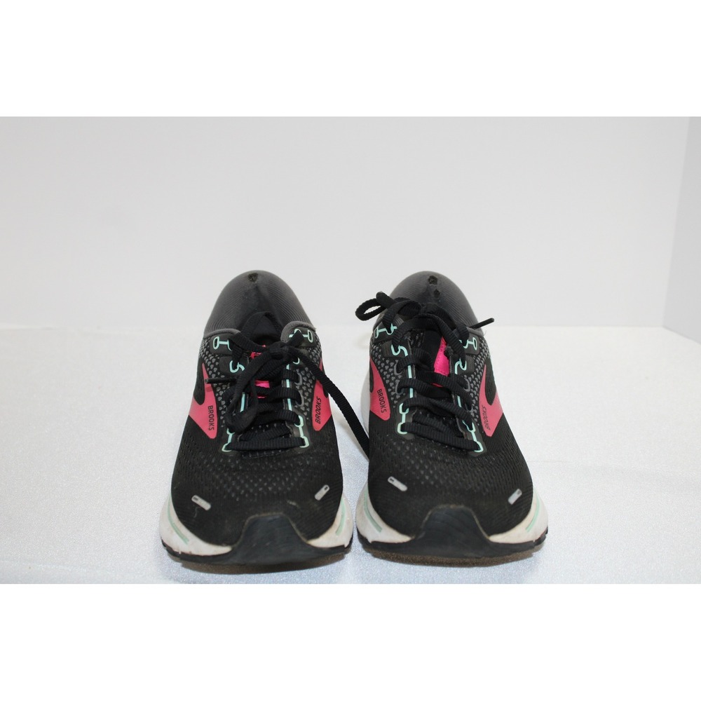Brooks Ghost 14 Womens Running Shoes Black Pink Yucca 1203561B013 Size 6.5